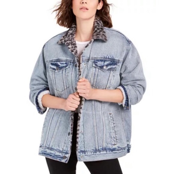 Free people jean jacket coat